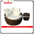 Amazon rattan sun bed, outdoor furniture-rattan round bed, round bed